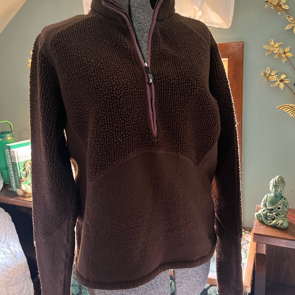 The North Face Dark Brown Fleece Pullover
